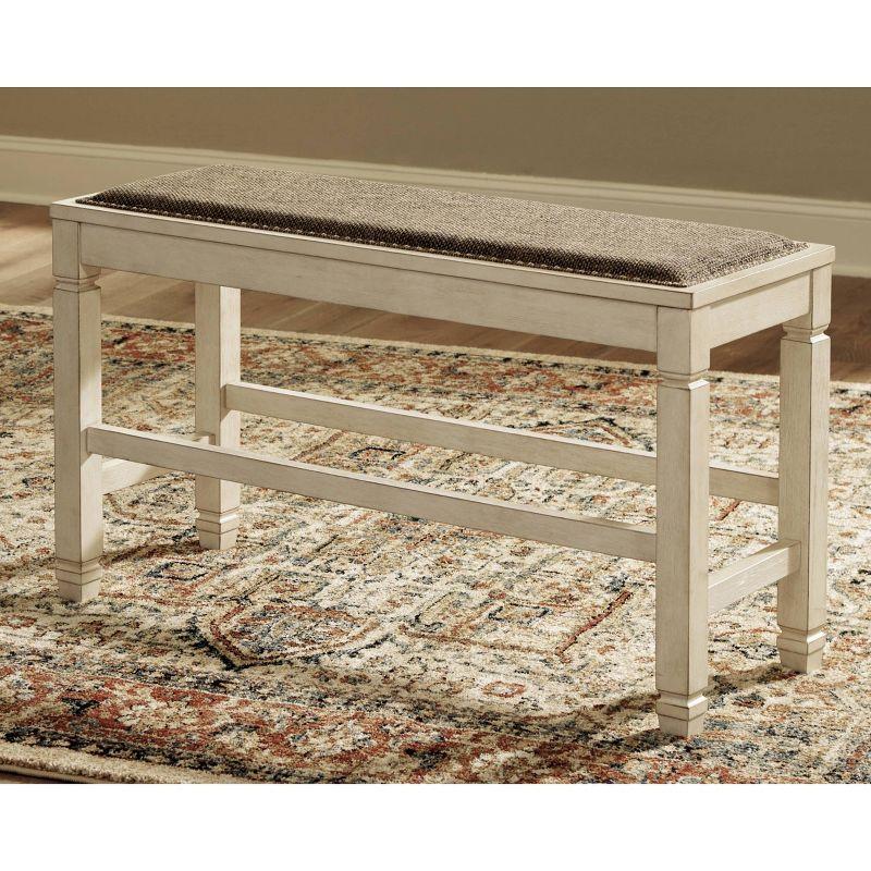 Bolanburg Counter Height Dining Room Bench Antique White - Signature Design by Ashley