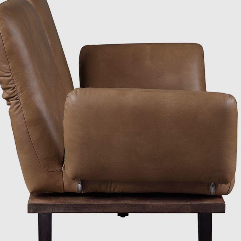 ColourTree Narech 88'' Leather Sofa