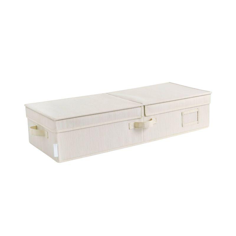 we think storage. 30" x 12" x 6.5" Foldable Under Bed Organizer with Double Folding Lid