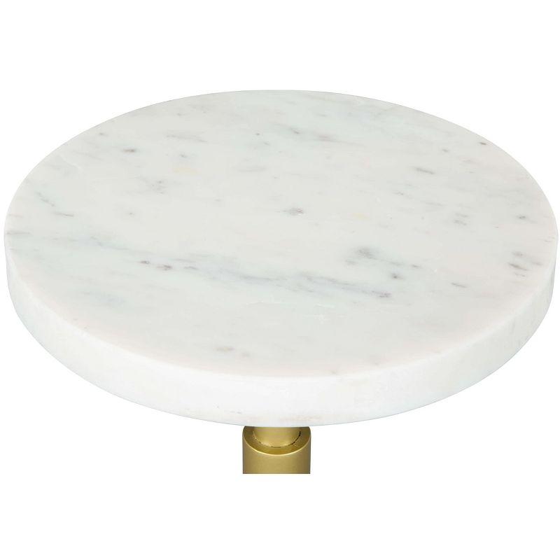 Zuo Maurice Side Table White & Gold