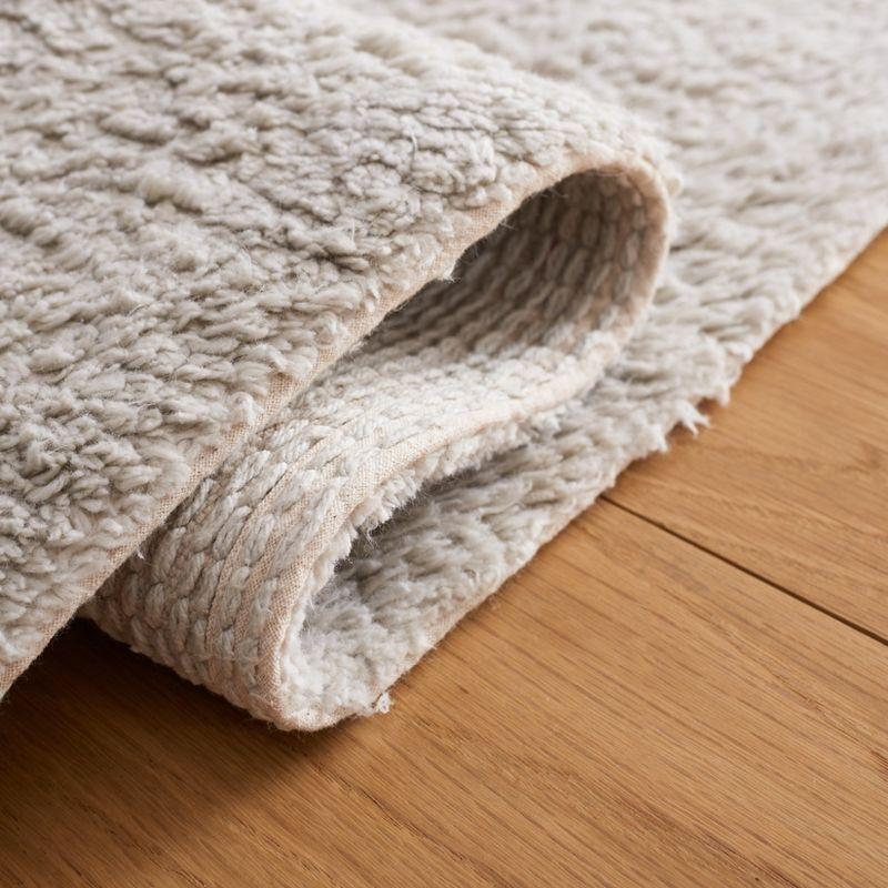 Easy Care ECR210 Hand Woven Machine Washable Indoor Area Rug - Grey/Ivory - 5'x8' - Safavieh