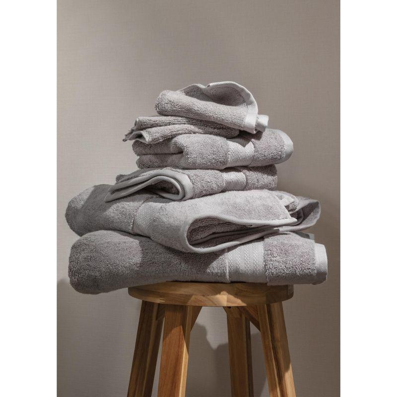 Gray Organic Cotton 6-Piece Bath Towel Set