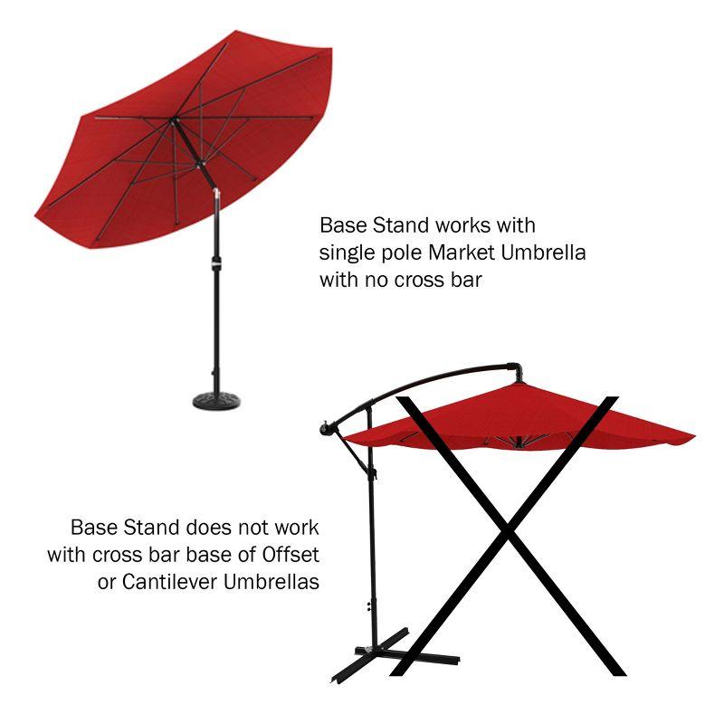 Nature Spring 50-lb Patio Umbrella Base - Black