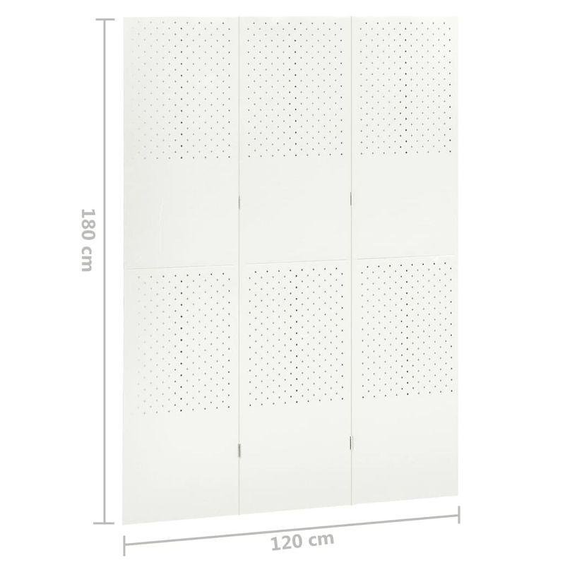 vidaXL VidaXL Room Divider Freestanding Privacy Screen for Room Separation Steel