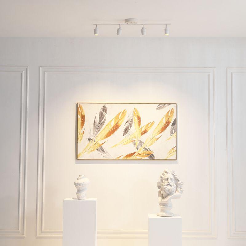 Vidalite Shura 4-Light Integrated LED Track Light w/ Rotatable Heads, 3 ft. Track Lighting Kit, 3000k, 2240 Lumen