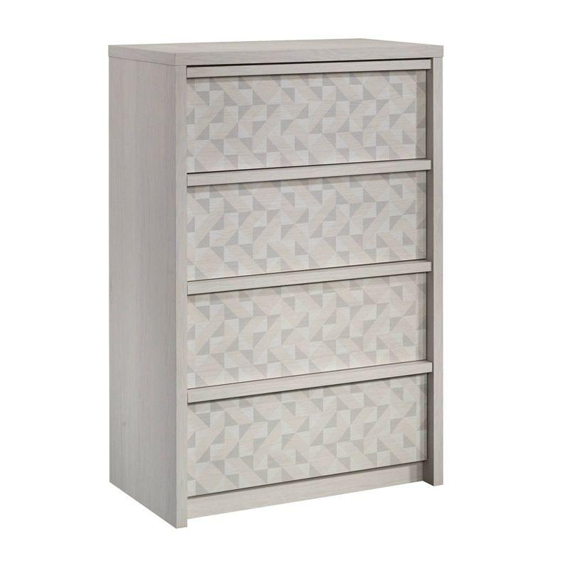Harvey Park 4 Drawer Chest Glacier Oak - Sauder: Minimalist Design, Metal Runners, T-Lock Assembly
