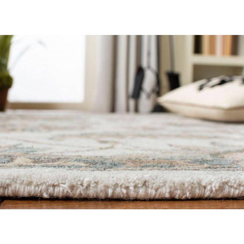 Elysian Off-White Hand-Tufted Wool & Viscose 2'6" x 4' Area Rug