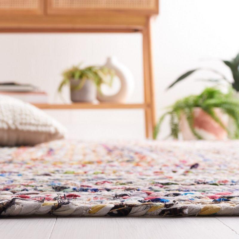 Cape Cod CAP202 Woven Indoor Area Rug - Beige/Multi - 7'x7' - Safavieh