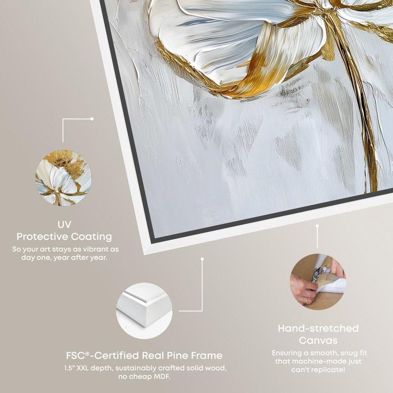 Art Remedy Magnolia II Floral Fine Wall Art, 12" x 12", White Frame