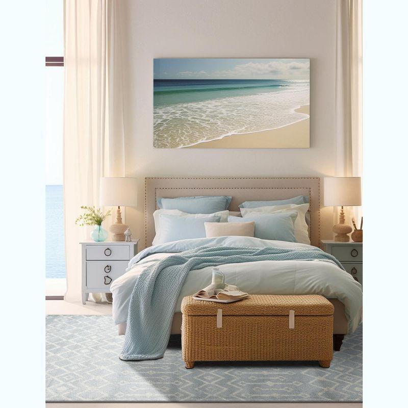Unique Loom 4' 1 x 6' 1 Rectangle Moroccan Trellis Light Blue Area Rug
