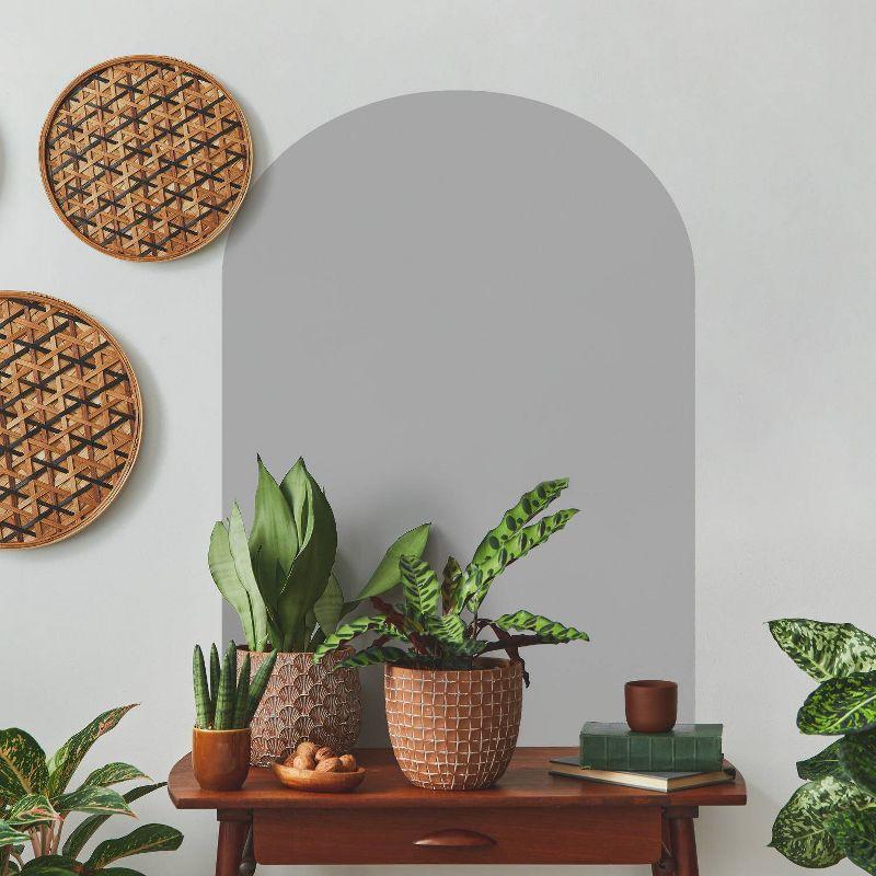 RoomMates XL Arch Peel and Stick Wall Decal Gray: Vinyl Self-Adhesive Arched Wall Sticker, 36.5" x 26.125"