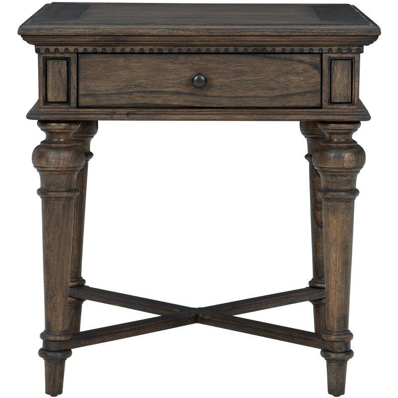 Hekman 25404 End Table W/ Drawer Wellington Java