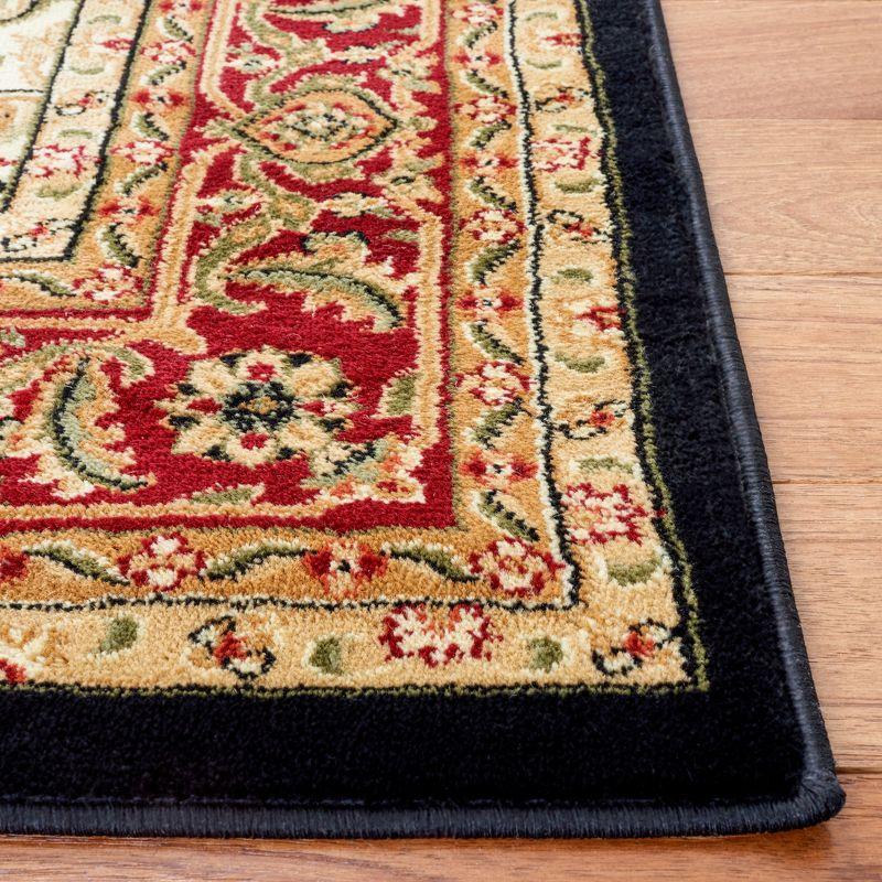 Lyndhurst Heriz LNH330 Power Loomed Area Rug - Black/Red - 6'x9' - Safavieh