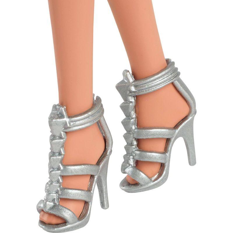 Barbie Fashionistas 11.7" Doll #234 in Sequined Purple Dress and Silvery Accessories Brown Hair