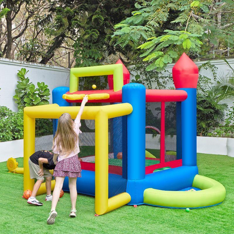 11.2' x 9.6' Bounce House with Slide and Air Blower