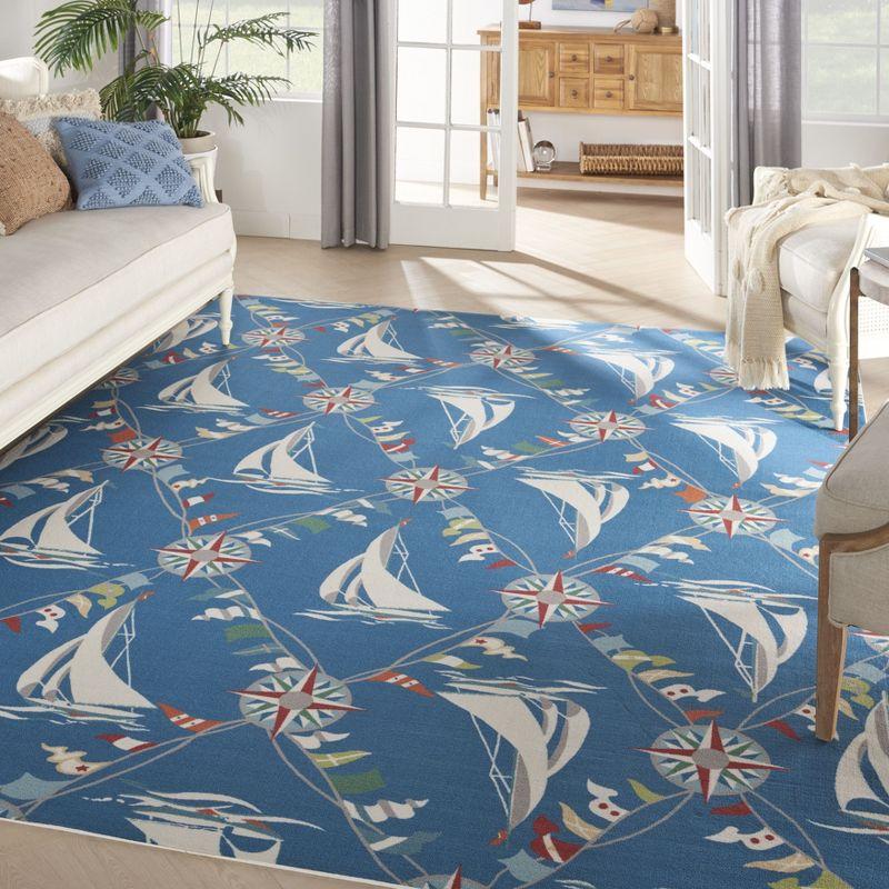 Waverly Navy Outdoor Area Rug