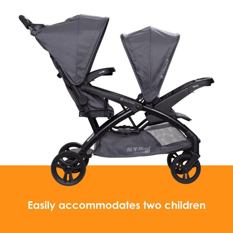 Baby Trend Sit N Stand Double 2.0 Stroller - Dash Gray