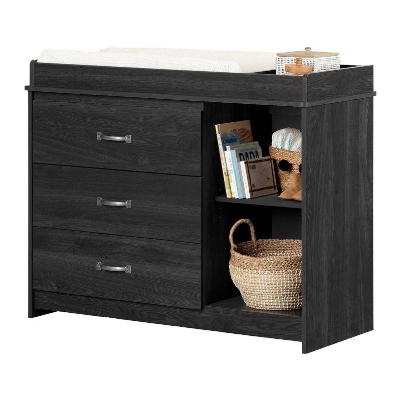 South Shore Tassio Changing Table - Gray Oak