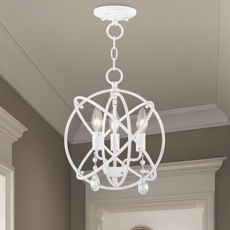Livex Lighting Aria 3 - Light Chandelier in  Antique White