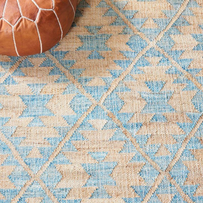 Kilim KLM757 Hand Woven Area Rug - Blue/Natural - 8'9"x11'9" - Safavieh.