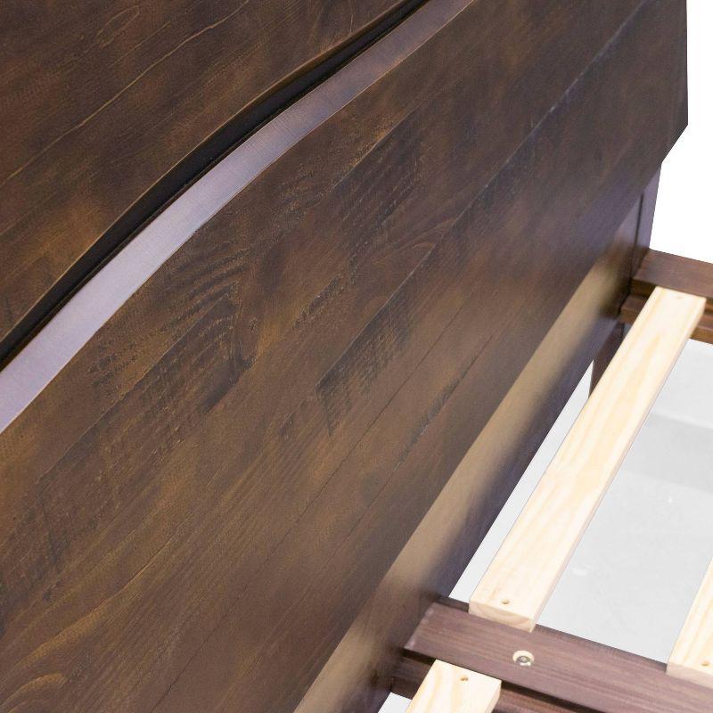 Pasco Panel Bed Brown - Steve Silver