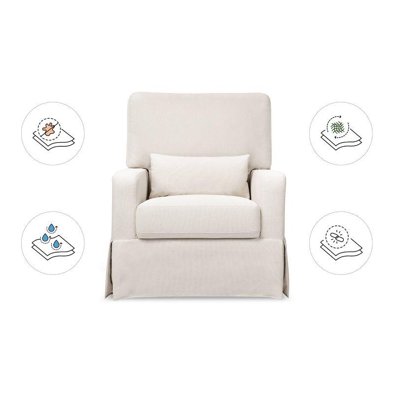 Crawford Upholstered Swivel Glider