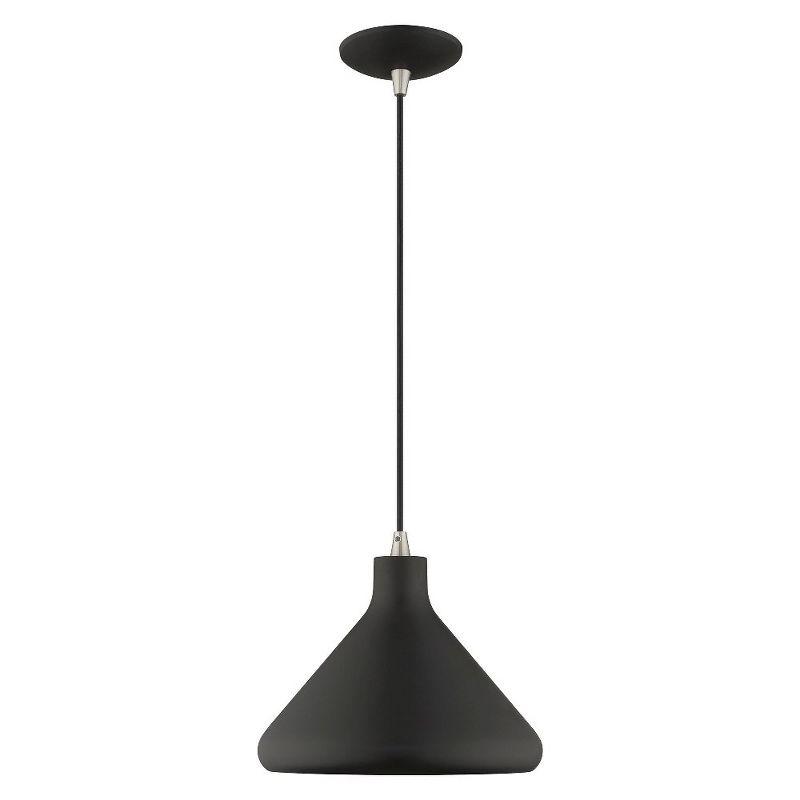 Black and Gold Aluminum Mini Pendant Light