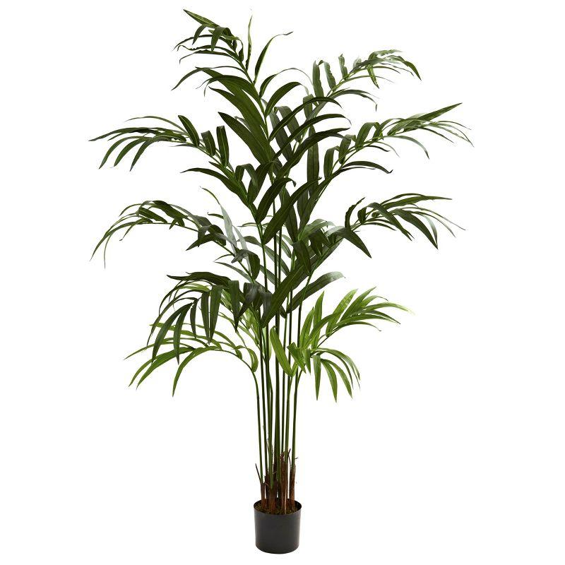 6' Green Silk Kentia Palm Artificial Floor Plant