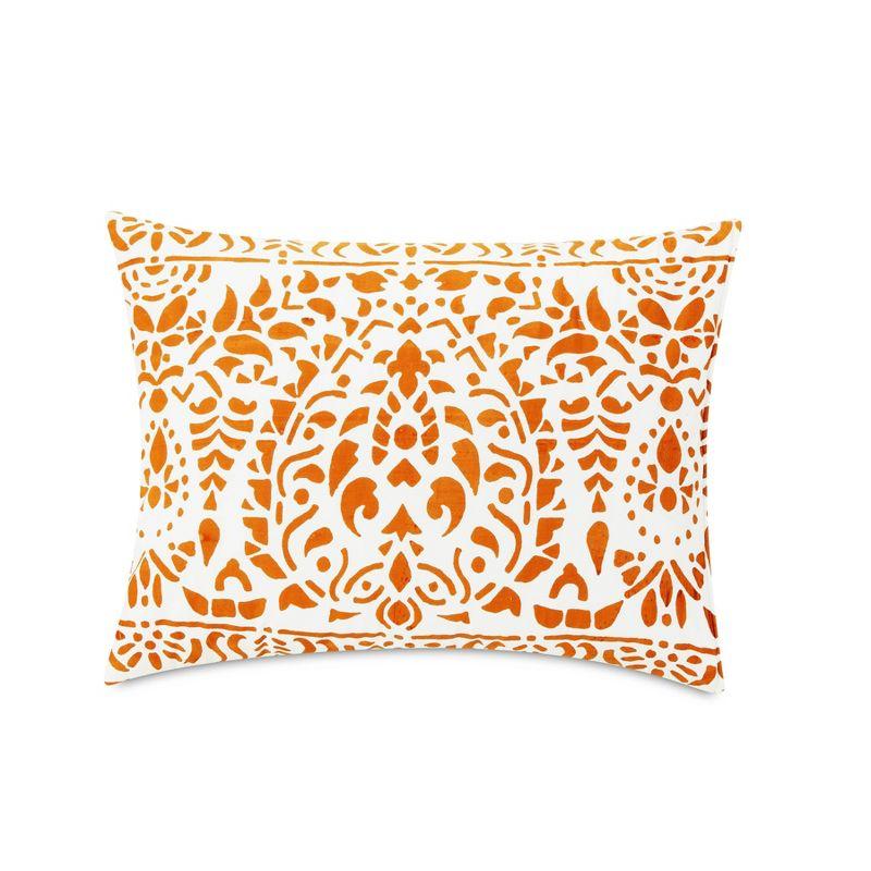 3pc Paloma Comforter Set Orange/White - Laurel & Mayfair