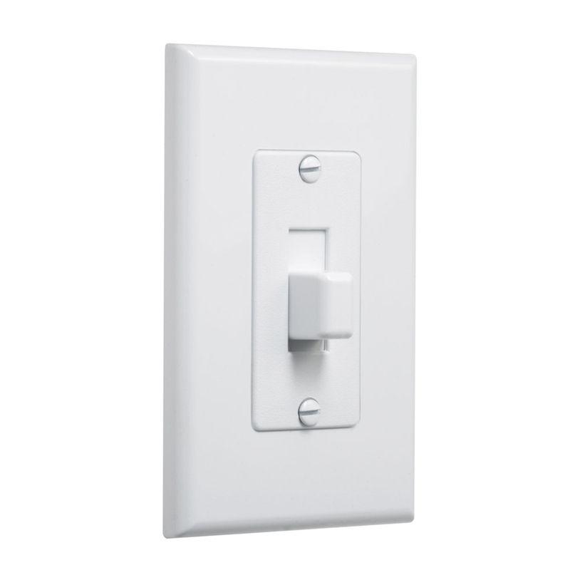 White Polycarbonate Single Toggle Wall Plate Cover 5-Pack