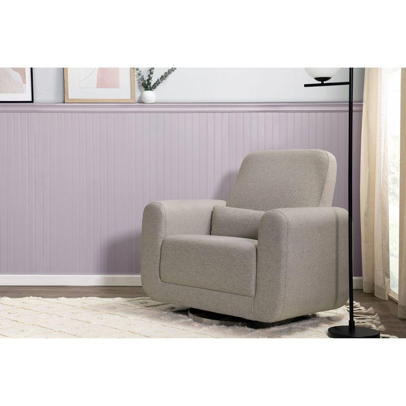 Gray Eco-Performance Extra Wide Swivel Glider Chair