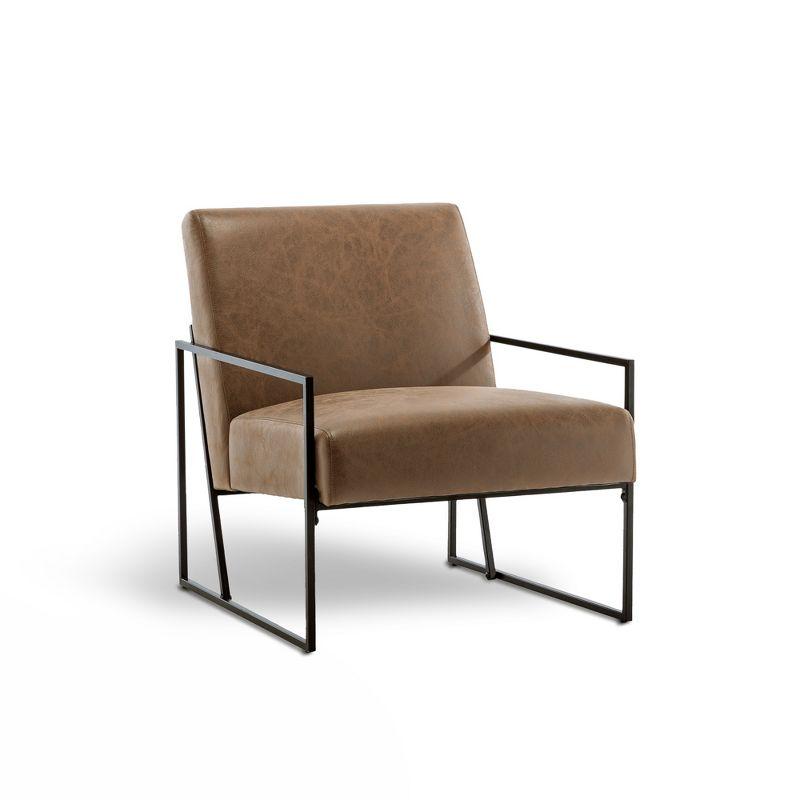 eLuxury Metal Arm Accent Chair