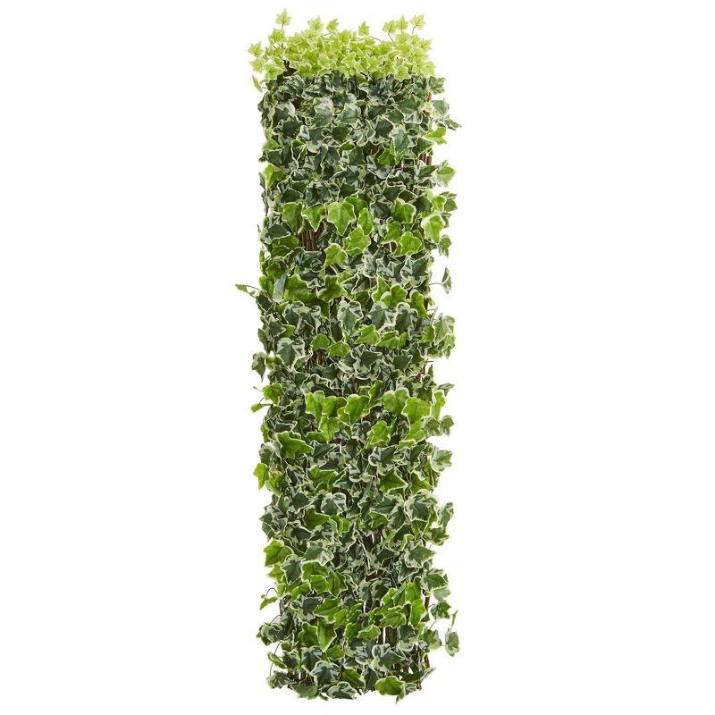 Nearly Natural 39-in English Ivy Expandable Fence UV Resistant & Waterproof