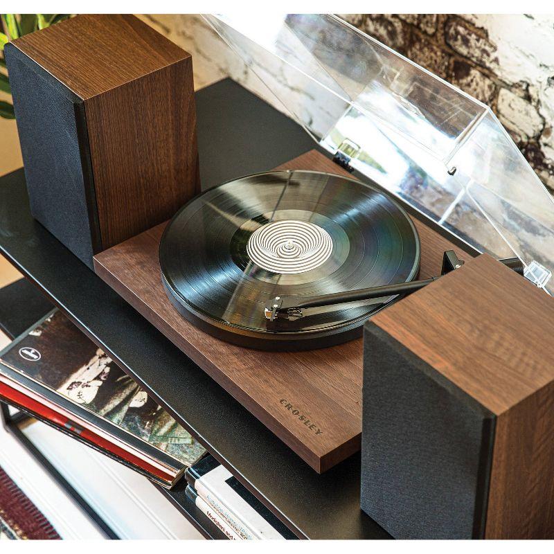 Crosley C62 Record Player & Speakers Shelf System