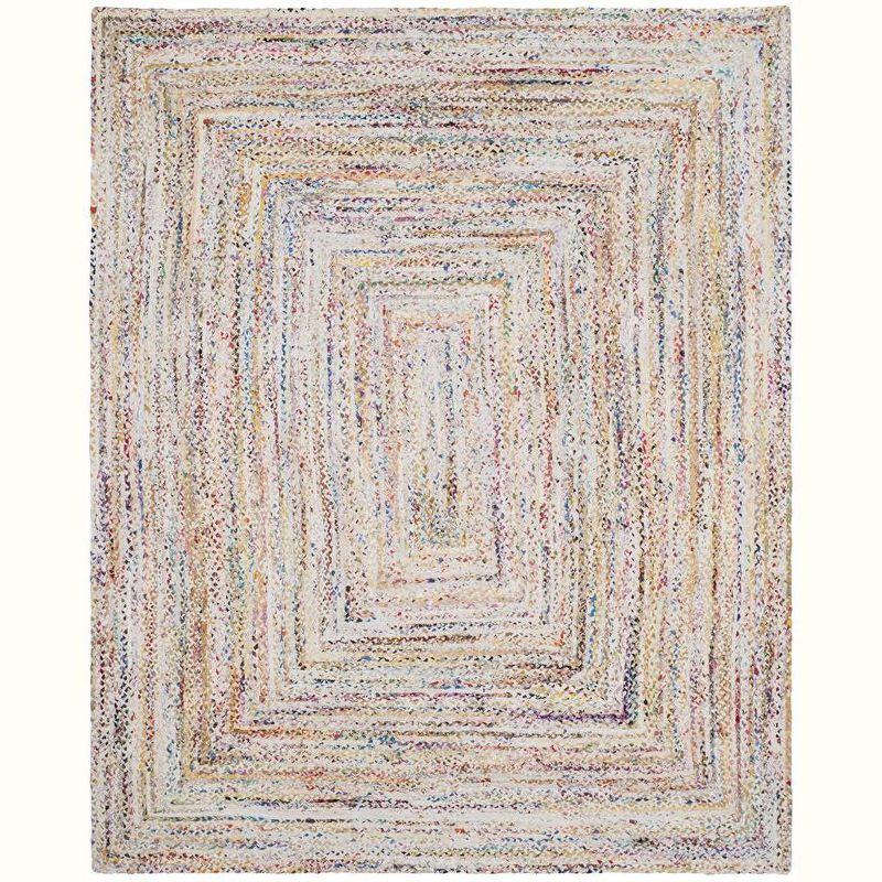 Braided BRD210 Hand Woven Area Rug - Ivory/Multi - 8'x10' - Safavieh.