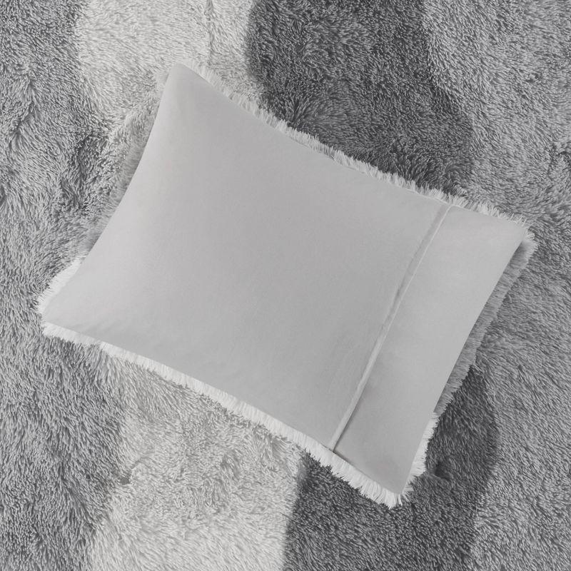 Intelligent Design Ombre Shaggy Faux Fur Comforter Set