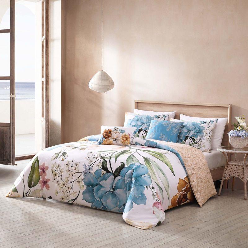 BeBeJan Bebejan Maia 100% Cotton Sateen 5 Piece Reversible Comforter Set