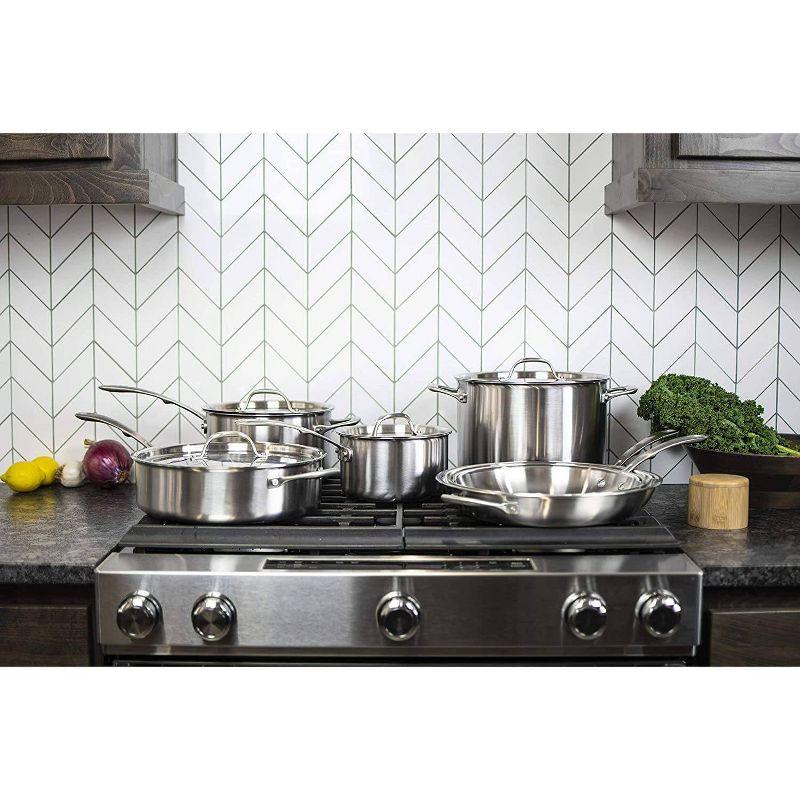 Cuisinart ® French Classic Tri-Ply Stainless Steel 10-Piece Cookware Set