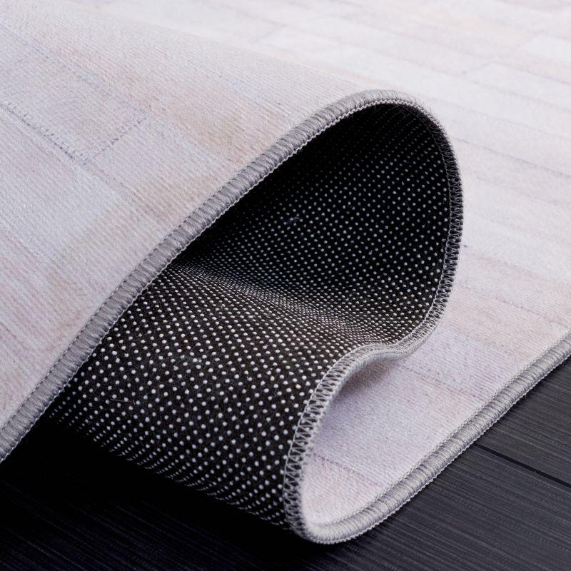 Faux Hide FAH514 Power Loomed Machine Washable Area Rug - Ivory/Grey - 3'x5' - Safavieh.