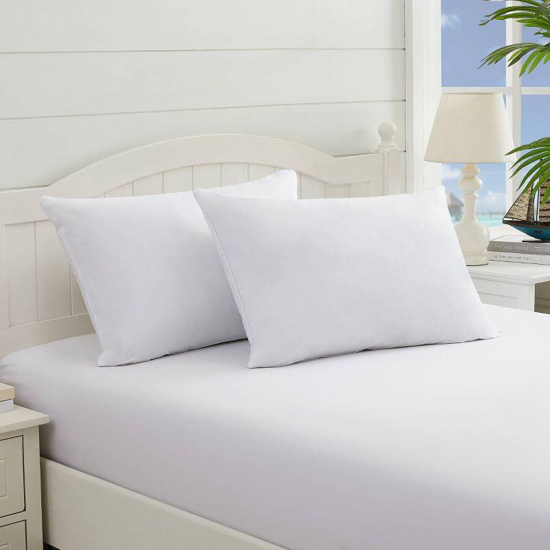 Queen Medium Machine Washable 2pk Ultimate Down Alternative Bed Pillow - Tommy Bahama