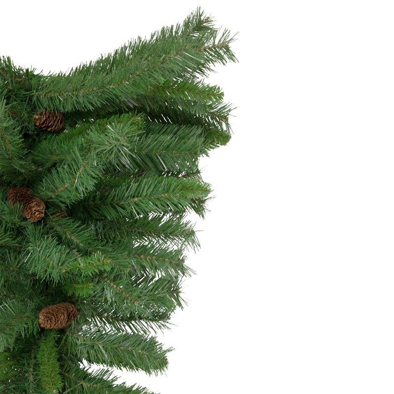 Festive Black River Pine Outdoor Christmas Swag with Pine Cones