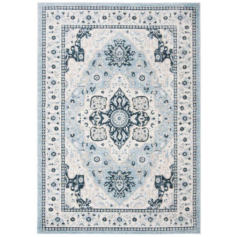 Isabella ISA936 Power Loomed Area Rug - Light Blue/Cream - 8'x10' - Safavieh