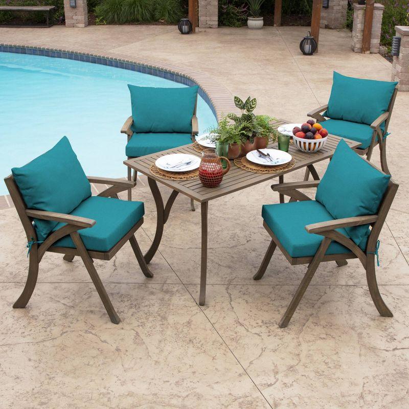 Arden 24"x17" Outdoor Dining Chair Cushion Set