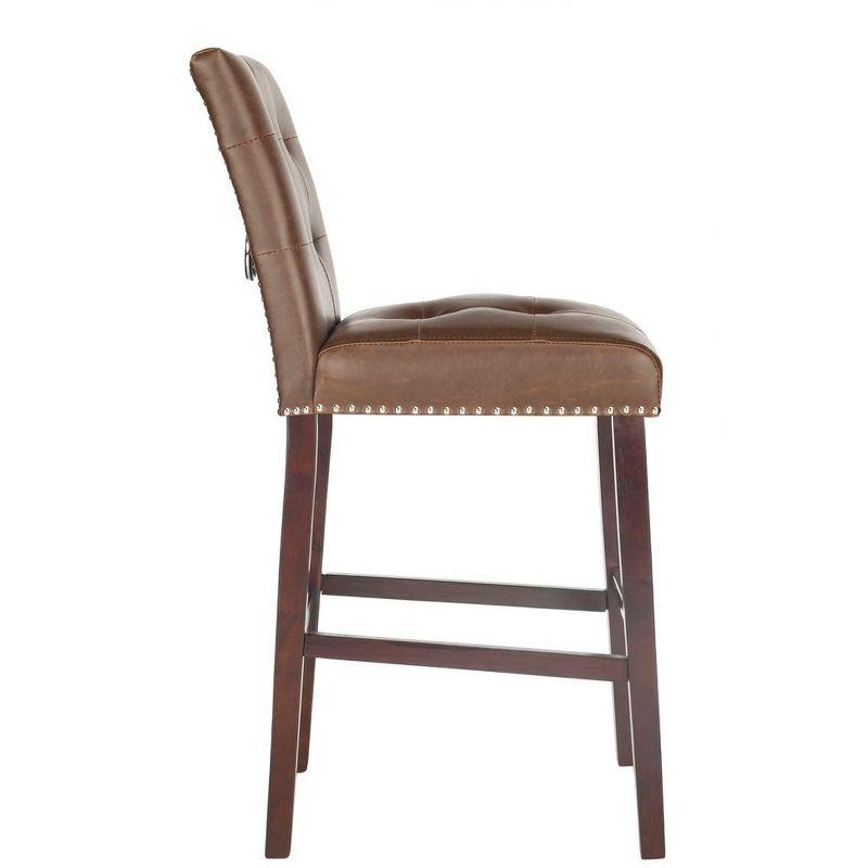 Nikita Bar Stool (Set of 2) - BST6302 - Brown/Espresso - Safavieh
