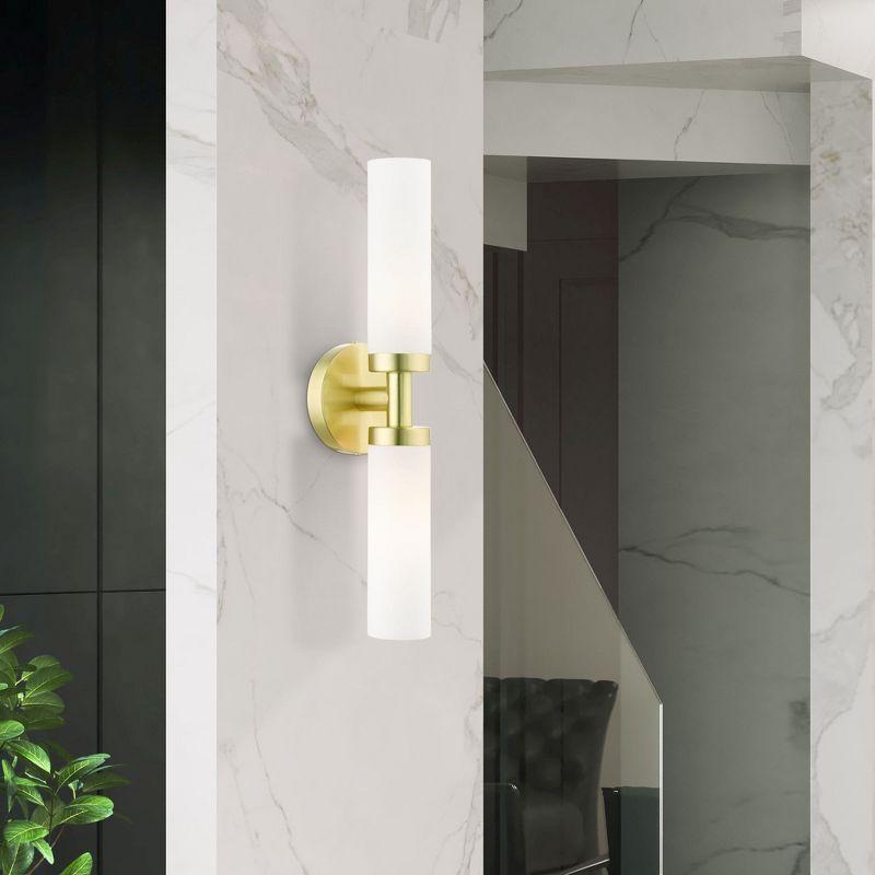 Livex Lighting Aero 2 - Light Vanity in  Satin Brass