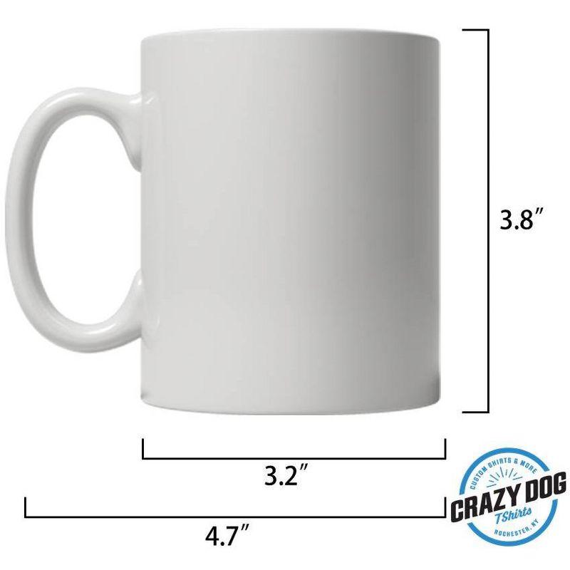Crazy Dog T-Shirts Emotional Support Beverage Mug Funny Sarcastic Caffeine Lover Novelty Cup-11oz