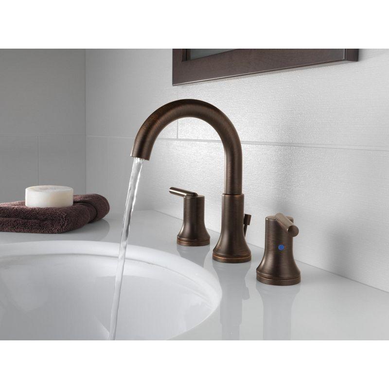 Sleek European Inspired 16" Bronze Stainless Steel Widespread Faucet