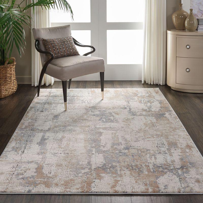 Nourison Rustic Textures Contemporary Indoor Area Rug Beige/Grey 3'11" x 5'11"