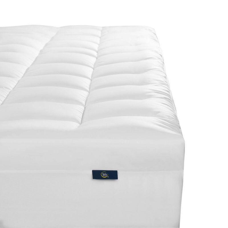 Serta Memory Flex Mattress Topper With 2 In Down Alternative Pillow Top Gusset