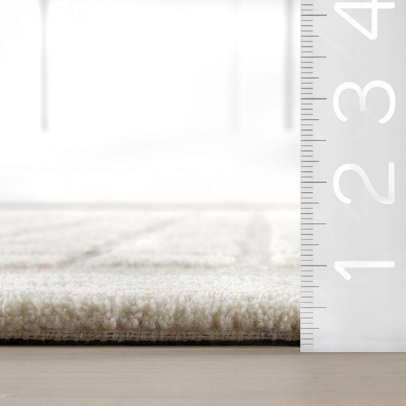 Latitude Run® Fritz Checkered Wool Area Rug